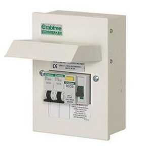 CRABTREE 2W METAL BOARD 40A 30mA M/SWTCH