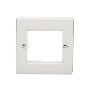 CRABTREE 1G 2MOD DATA/BT WHITE PLATE
