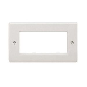CRABTREE 2G 4-MOD DATA/BT WHITE PLATE