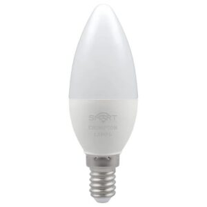 SMART LED CANDLE 5W=40W=470LM. SES DIM RGBW WARM WHITE PEARL