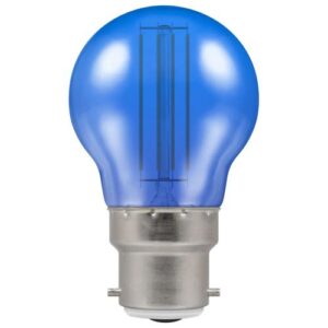 CROMPTON LED FILAMENT GOLFBALL HARLEQUIN NON-DIMMABLE 4.5W BLUE BC-B22