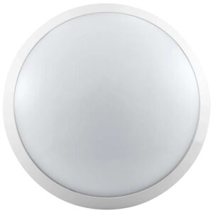 PHOEBE 11W/15W CCT IP65 300MM WHITE/OPAL ROUND BULKHEAD