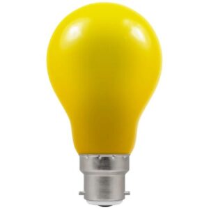 LED COLOURED GLS BC 1.5W=240V YELLOW