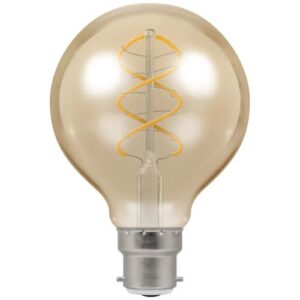 CROMPTON LED DECORATIVE GLOBE G80 SPIRAL ANTIQUE DIMMABLE 6W 2200K BC-B22