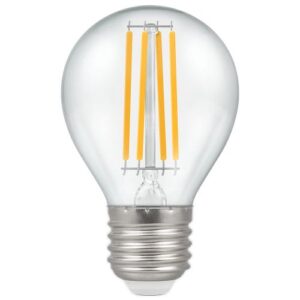 CROMPTON LED FILAMENT GOLFBALL CLEAR DIMMABLE 4.2W 2700K WARM WHITE ES-E27