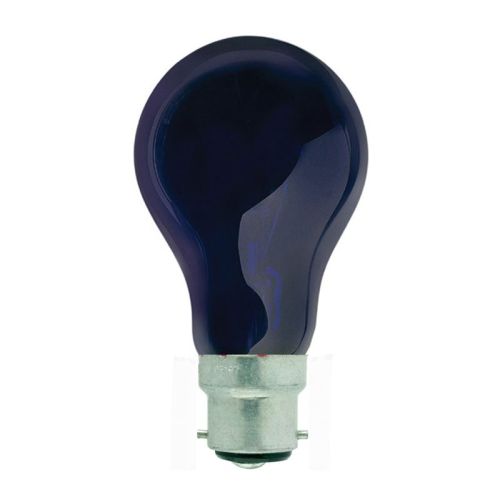 GLS 75W BC BLACK LIGHT BLUE 240V DISCO