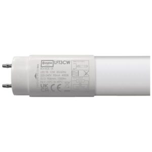 CROMPTON LED T8 GLASS TUBE NON-DIMMABLE 3FT 12W 4000K COOL WHITE G13