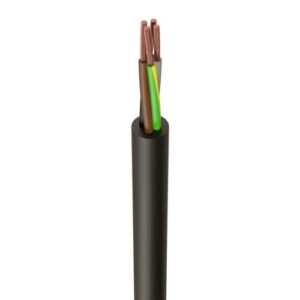 2.5MM 3184Y 4C RND WH/BL PER METRE