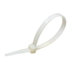 370MM X 4.8MM WHITE CABLE TIES (100)