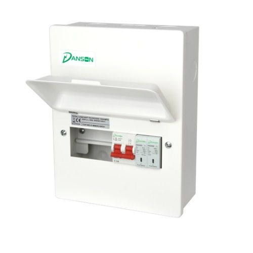 DANSON METAL 16-MODULE (13-WAY) 100A M/SWITCH BOARD WITH SPD