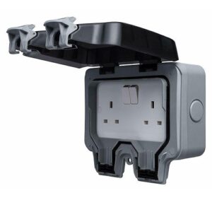 DELIGO IP66 2G 13A D/POLE OUTDOOR SOCKET