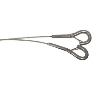 HANGTYTE 3MTR WIRE ROPE+2 X SNAP HOOKS