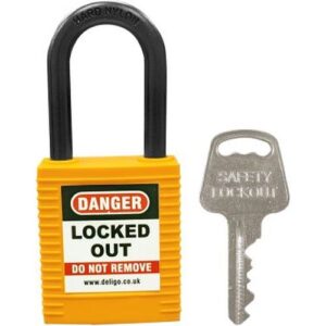 DELIGO YELLOW LOCK-OFF PADLOCK