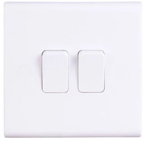 DETA SLIMLINE 2G 2W PLATE SWITCH