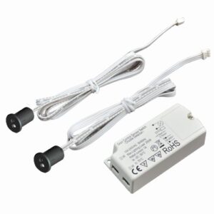 DISCREET MINIATURE RECESSED DOUBLE DOOR SENSOR