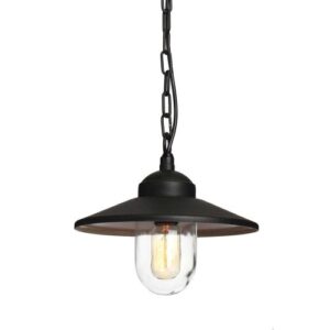ELSTEAD KLAMPENBORG 1 LIGHT CHAIN LANTERN - BLACK
