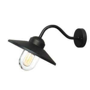 ELSTEAD KLAMPENBORG 1 LIGHT WALL LANTERN - BLACK