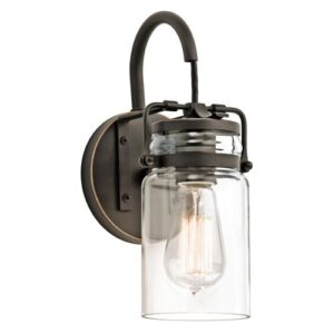 ELSTEAD BRINLEY 1 LIGHT WALL LIGHT - OLDE BRONZE