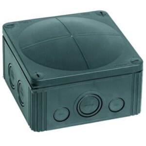140X140X82 IP66 BLACK JUNCTION BOX (+ TERMS) 1LTR 10ML