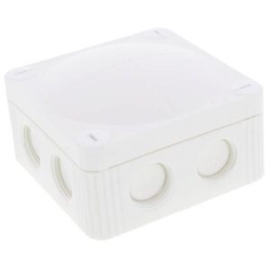 85MMX85MMX51MM IP66 WHITE J/BOX (WITH TERMINALS) 200ML