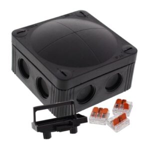 85MMX85MMX51MM IP66 BLACK J/B (+3X221 WAGO)200ML