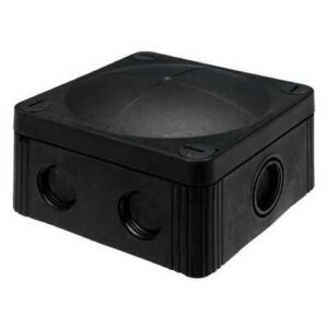 95MMX95MMX60MM IP66 BLACK J/BOX(WITH TERMINALS) 200ML