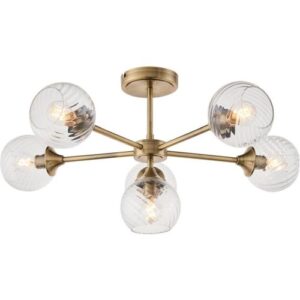 ENDON ALLEGRA 6LT SEMI FLUSH