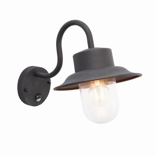 ENDON WAYFAIR CHESHAM PIR BLACK WALL LANTERN