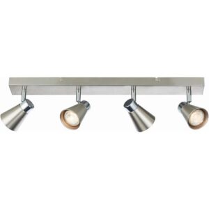ENDON KAI 4LT SATIN NICKLE & CHROME PLATE 4X 3.5W GU10