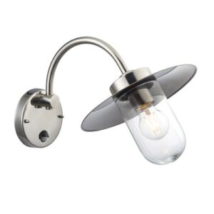 ENDON LINCOLN 3LT PIR IP44 P/STAINLESS WL616