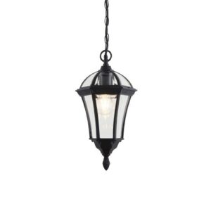 ENDON 1X100W BLACK PENDANT LANTERN