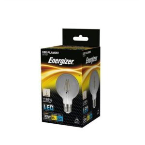 ENERGIZER LED G80 ES 4.5W=320L=30W FIL SMOKEY CW 4000K DIMMA