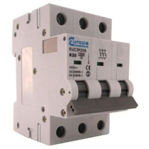 EUROPA 6A B-TYPE TRIPLE POLE MCB