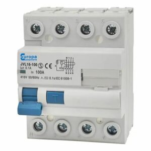 EUROPA 100A 100mA 4 POLE RCD