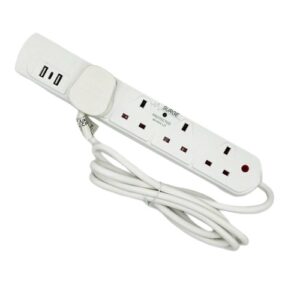 SP42/USB2/USBC SURGE PROTECTED 4-G 2M EXT SOCKET