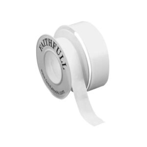FAITHFULL 12MM X 12MTR WHITE PTFE TAPE (EACH)