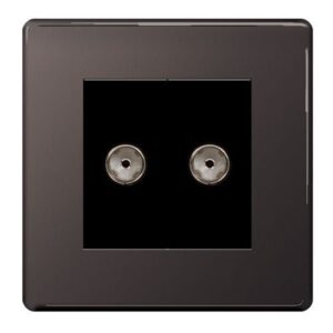 BG 2G COAXIAL POINT BLACK NICKEL FACE PLATE