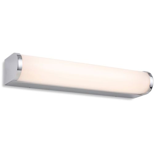 FIRSTLIGHT BRAVO LED WALL LIGHT - 300MM CHROME WITH OPAL WHITE POLYCARBONATE DIFFUSER