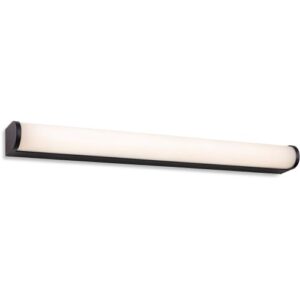 FIRSTLIGHT BRAVO LED WALL LIGHT - 600MM BLACK WITH OPAL WHITE POLYCARBONATE DIFFUSER