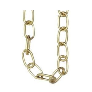BRASS LINK CHAIN (PER MTR)