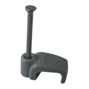 10MM FLAT GREY T&E CLIPS (100)