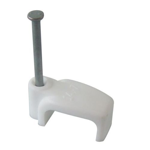 WHITE 6MM (14 X 7) FLAT CABLE CLIP