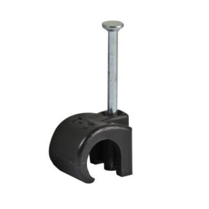 BLACK 4.5MM ROUND CABLE CLIP