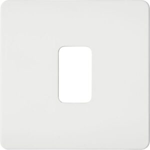 FORUM KINETIC 1G WHITE GRID SWITCH FRONTPLATE ONLY