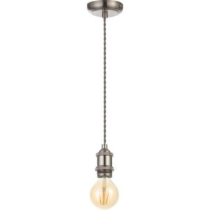 FORUM CABLE SUSP SATIN NICKEL FABRIC CABLE SATNIC/GRY