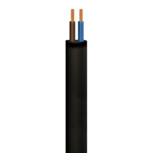 0.5MM 2192Y 2C OVAL BLACK 100 MTS (C211)