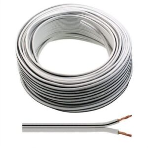 13 STRAND SPEAKER CABLE WHITE/BLACK 100MTRS