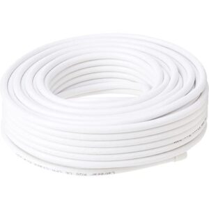 RG6 SAT/COAX CABLE WHITE 100MTRS (QRC10/C205)