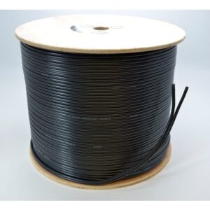 TWIN SATELLITE CABLE BLACK 10X5MM 250MT - 27646R