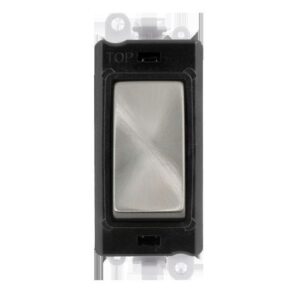 CLICK GRIDPRO MODULES 20AX 2 WAY SWITCH BLACK SATIN CHROME